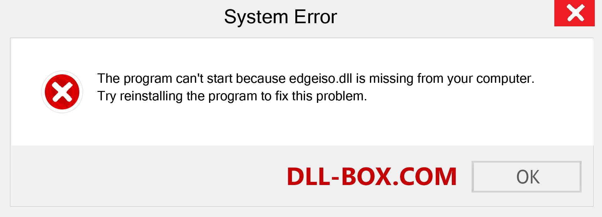  edgeiso.dll file is missing?. Download for Windows 7, 8, 10 - Fix  edgeiso dll Missing Error on Windows, photos, images